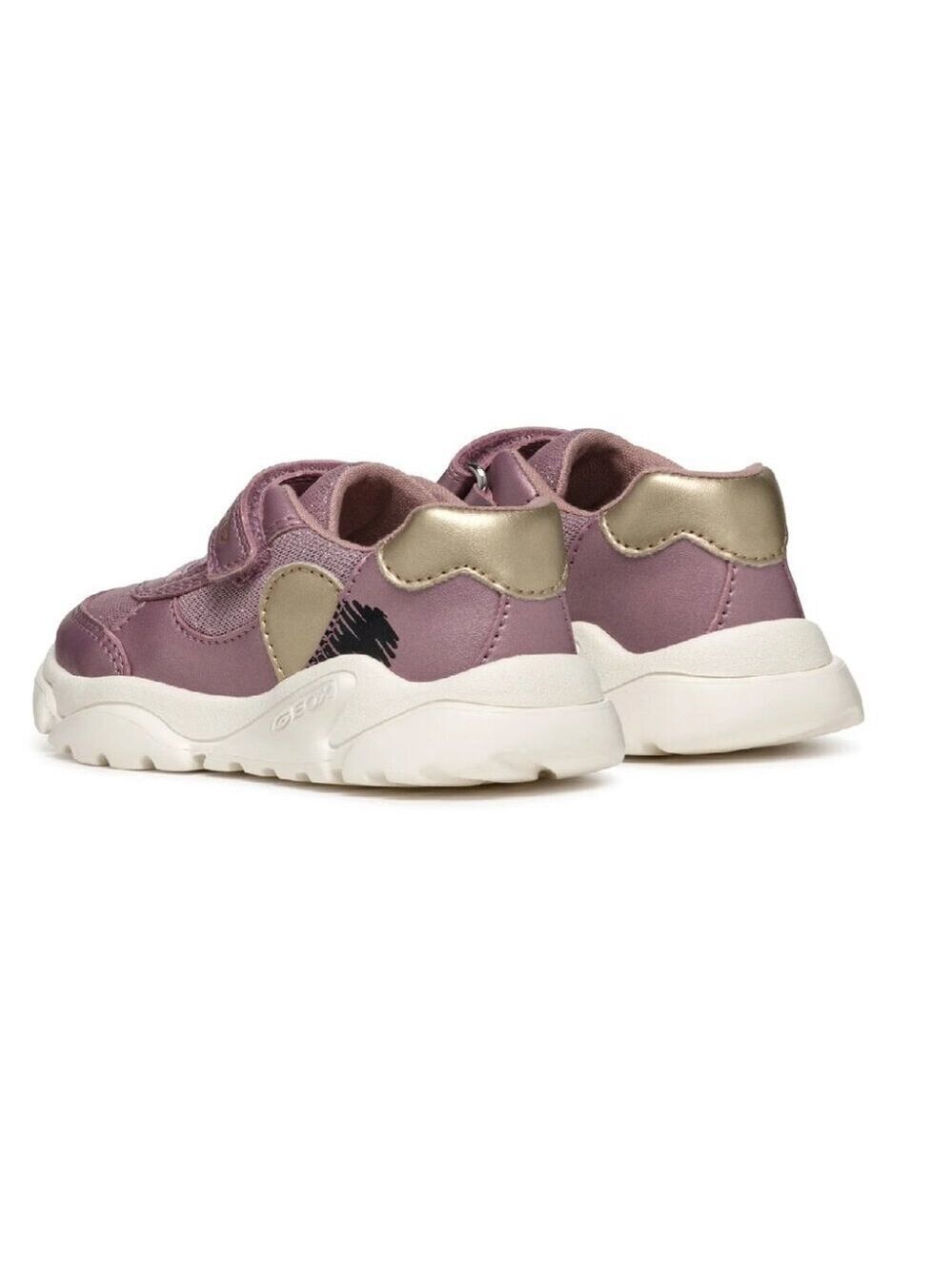 Geox Baby Toddler Girl Ciufciuf Shoes Sneakers, Dark Pink Gold, US 7, EU 23 - Picture 2 of 12